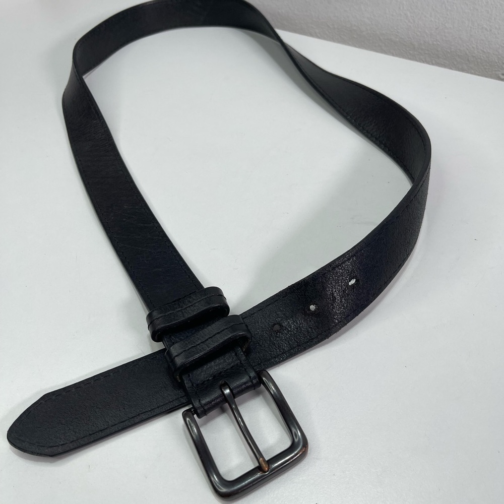 Wrangler Black Genuine Leather Work Belt Men's 42/105 Classic Dress Casual